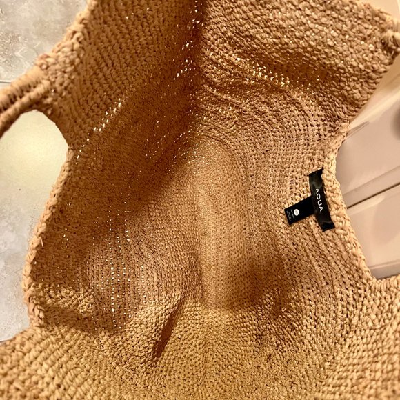 Woven Raffia Carryall Tote - Picture 4 of 6